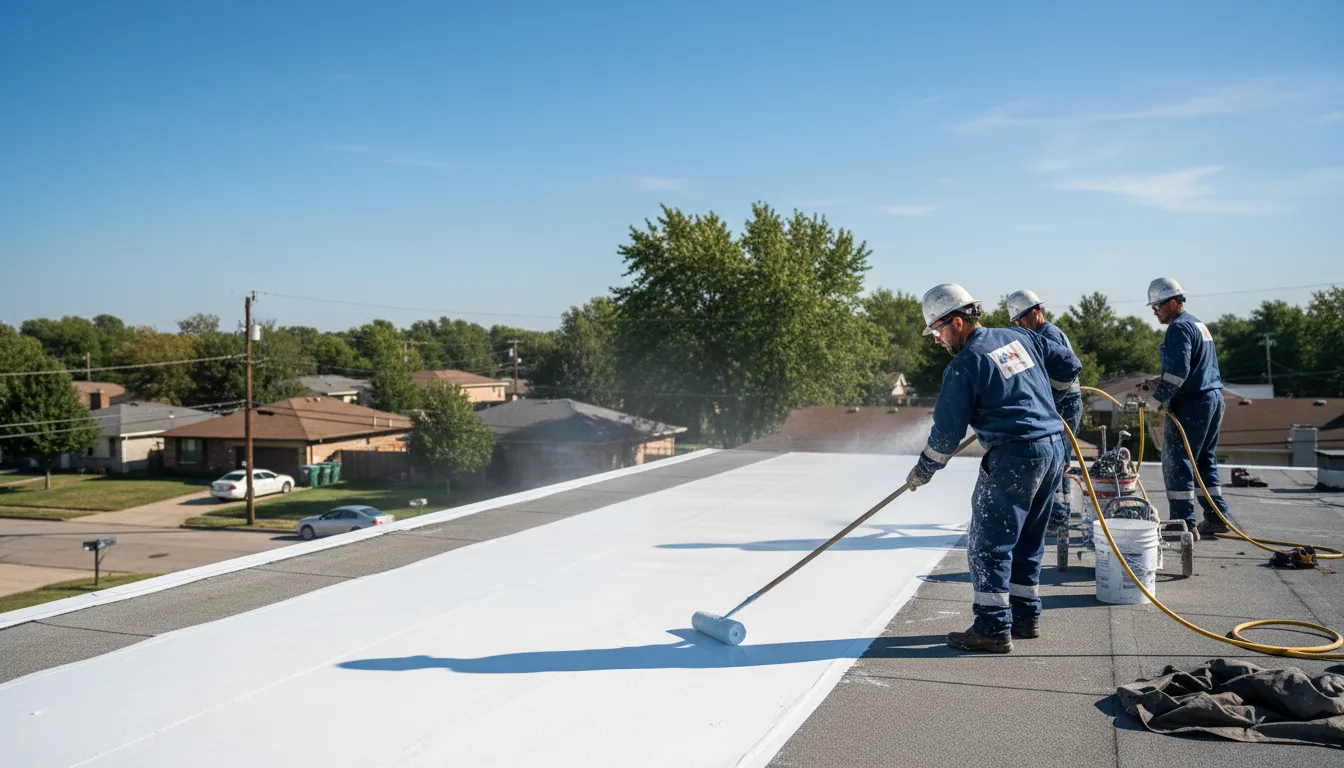 Commercial roof coating in Owensville, OH near me